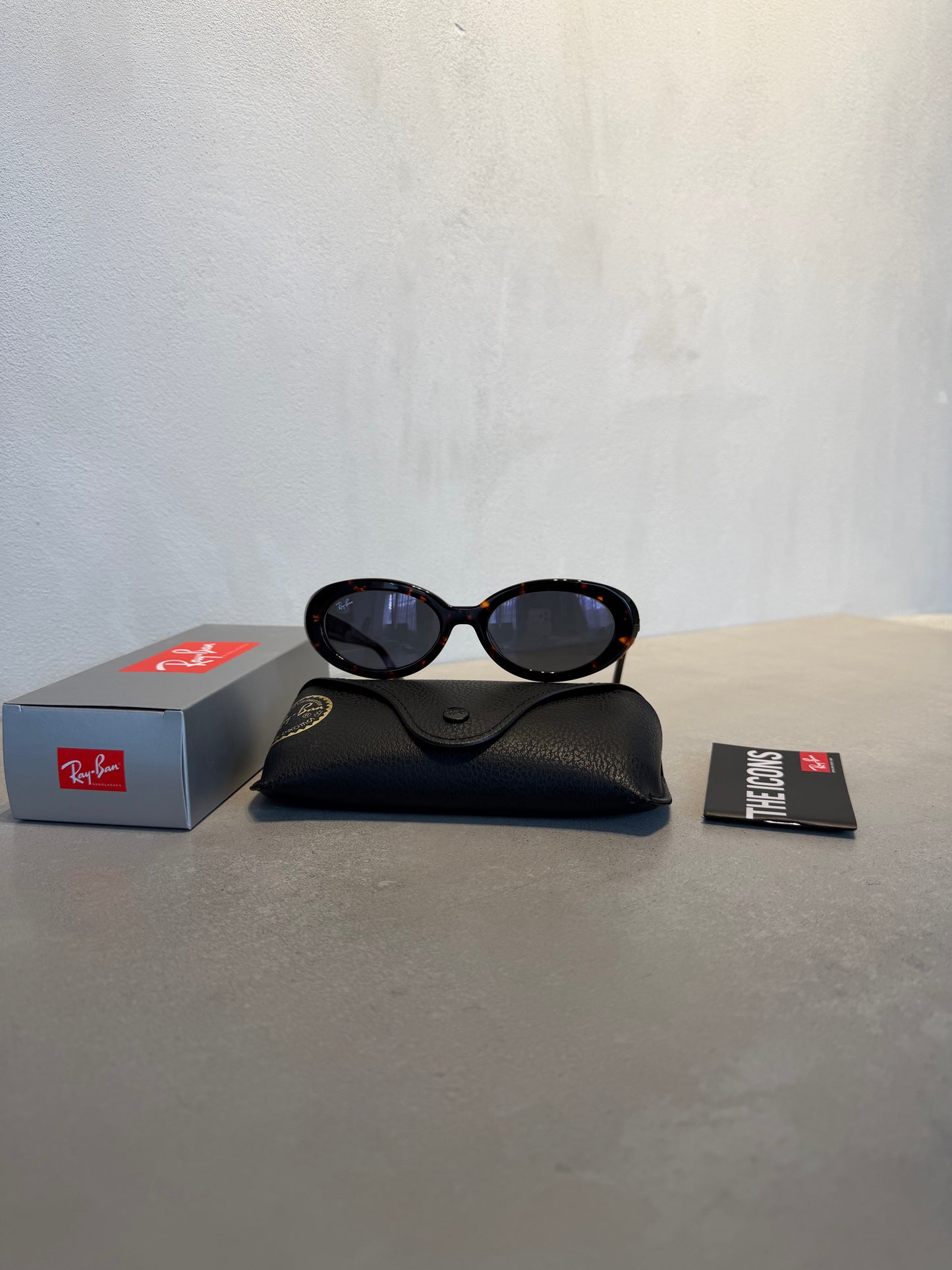 RAYBAN Dark Grey Polished Havana - 7159