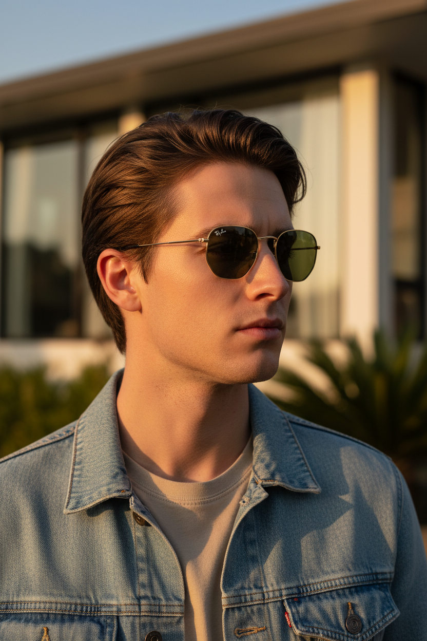 RAYBAN Hexagonal Arista Green -7018