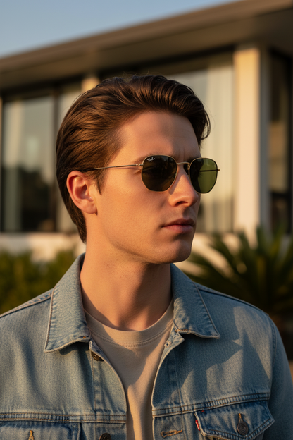 RAYBAN Hexagonal Arista Green -7018