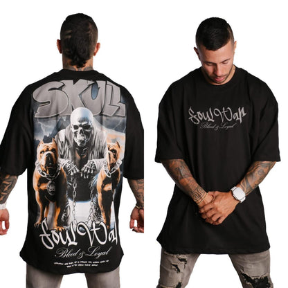 Camiseta Oversize Skull Soul War