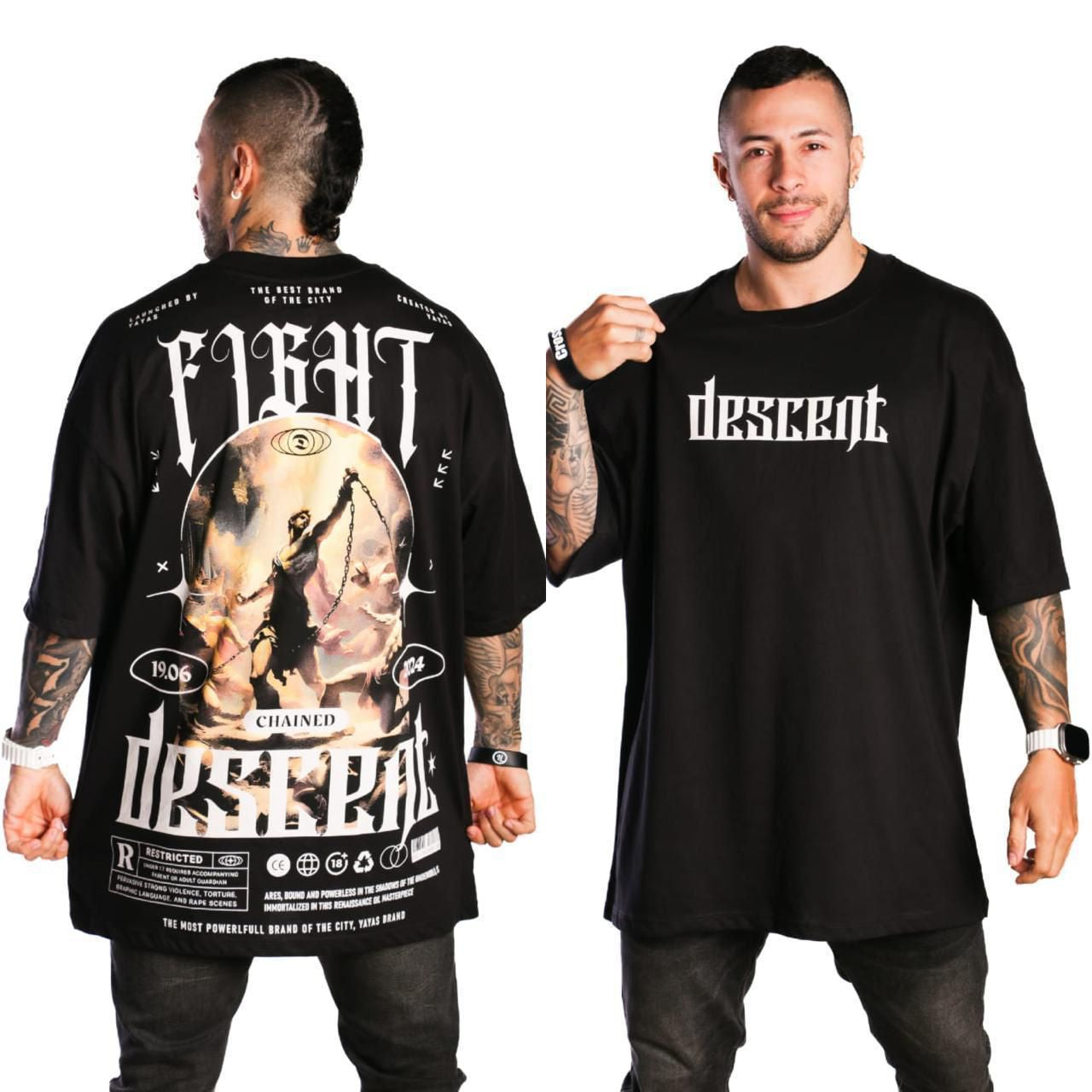 Camiseta Oversize Figth Descent