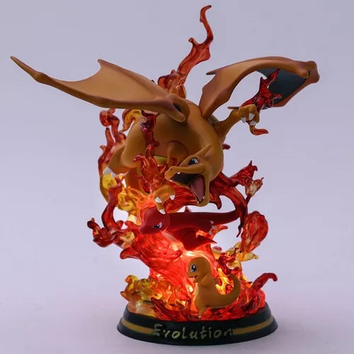 Figura Evolución de Charmander, Charmeleon y Charizard - Pokemón