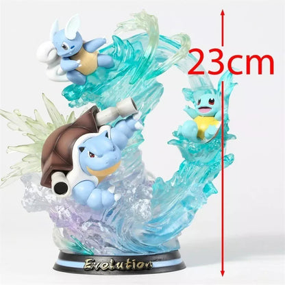 Figura de Squirtle y Sus Evoluciones - Pokemón