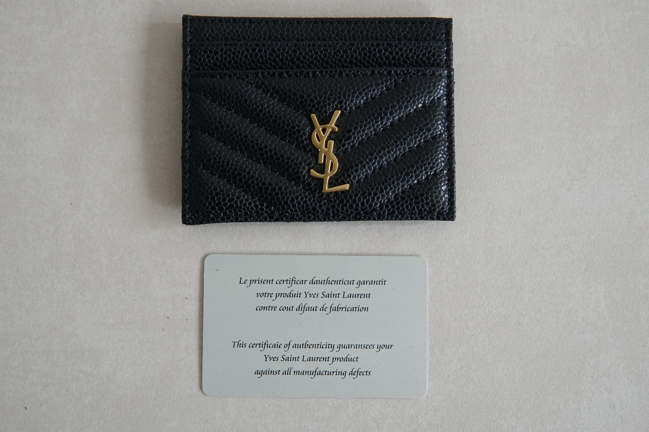 Wallet De Cuero Yves Saint Laurent