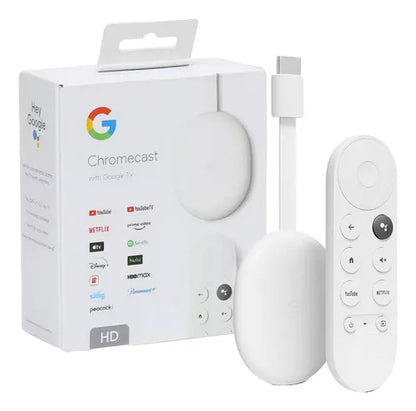 Dispositivo Streaming Chromecast TV HD - 4th Generación Google US / Blanco