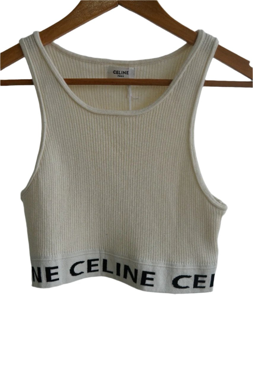 Top Celine Color Crema