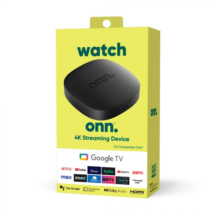 Dispositivo Streaming Watch 4K - Onn Google Negro