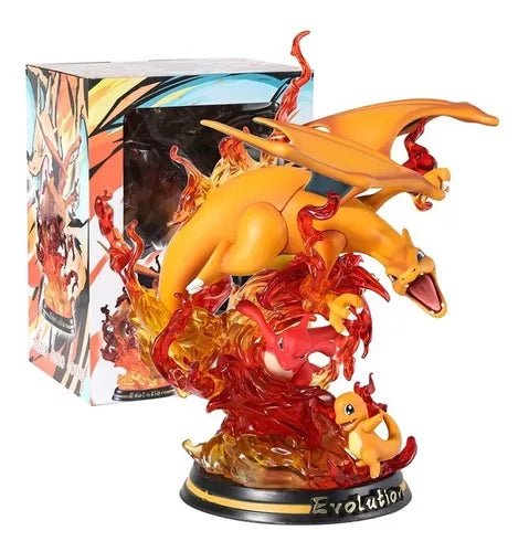 Figura Evolución de Charmander, Charmeleon y Charizard - Pokemón