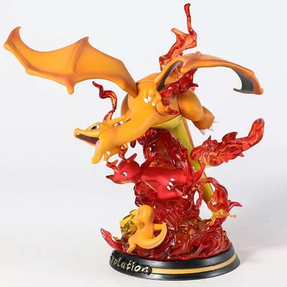 Figura Evolución de Charmander, Charmeleon y Charizard - Pokemón