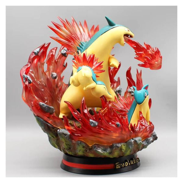 Figura Evolución Typhlosion, Quilava & Cyndaquil - Pokémon