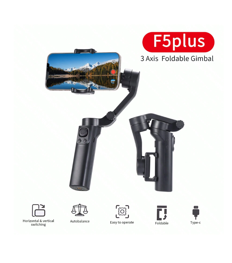 Estabilizador de Teléfono F5 Plus - 3 Axis Foldable Gimbal