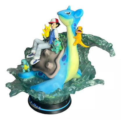 Figura Tipo Lampara Ash Y Pokemones De Agua