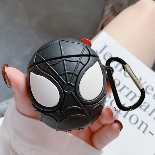 Estuche Para AirPods 1/2 Generación - Spiderman Negro