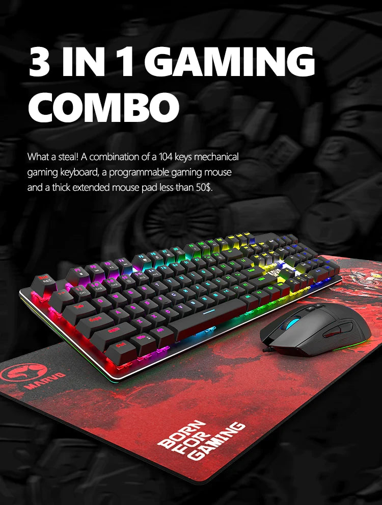 Set Línea Pro Gaming CM372 MARVO