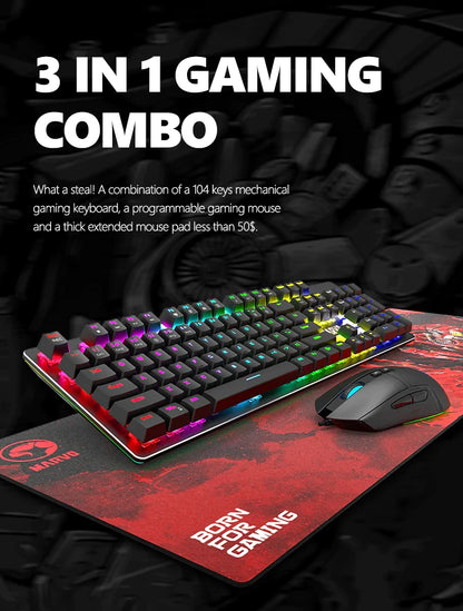 Set Línea Pro Gaming CM372 MARVO