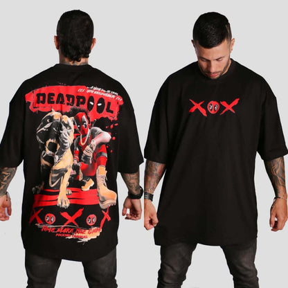 Camiseta Oversize Yaya's Deadpool x Dog