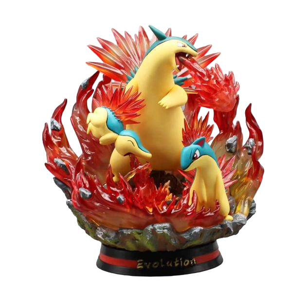 Figura Evolución Typhlosion, Quilava & Cyndaquil - Pokémon