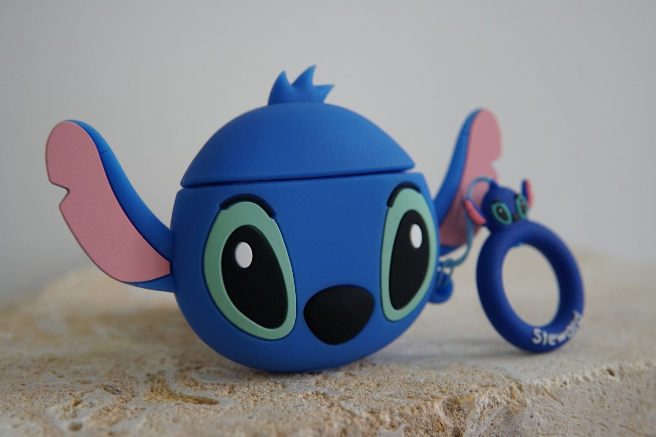 Estuche Para AirPods 1/2 Generación - Stich Azul