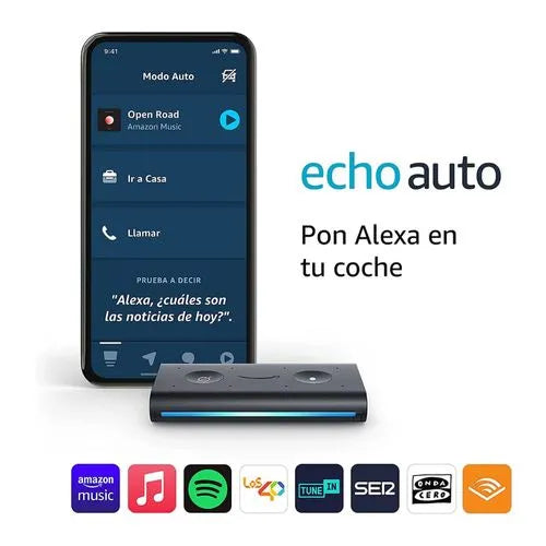 Parlante Inteligente Echo Auto (1era Gen) Amazon Caja Negra