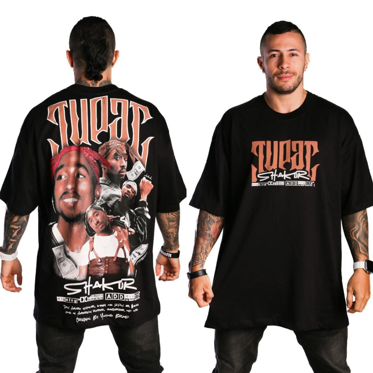 Camiseta Oversize Tupac Shakur