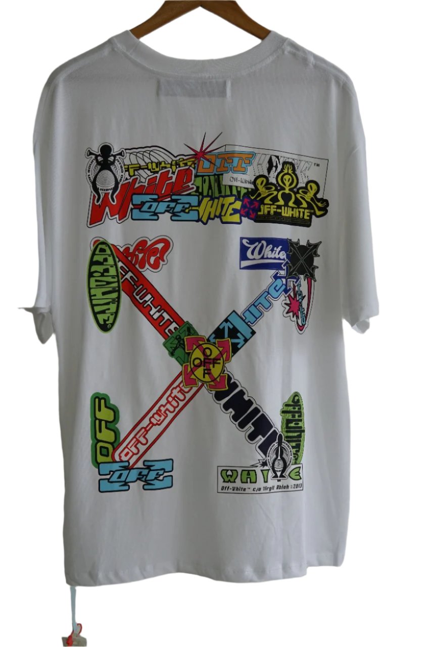 Camiseta Off White Multi Logo Tee White