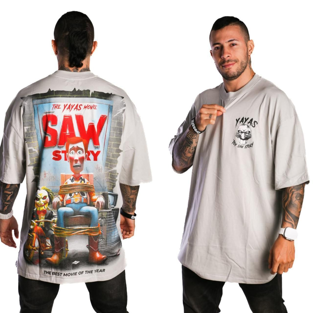 Camiseta Oversize Saw Story