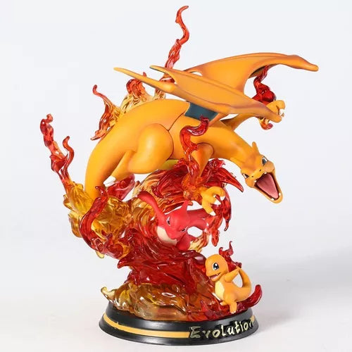 Figura Evolución de Charmander, Charmeleon y Charizard - Pokemón