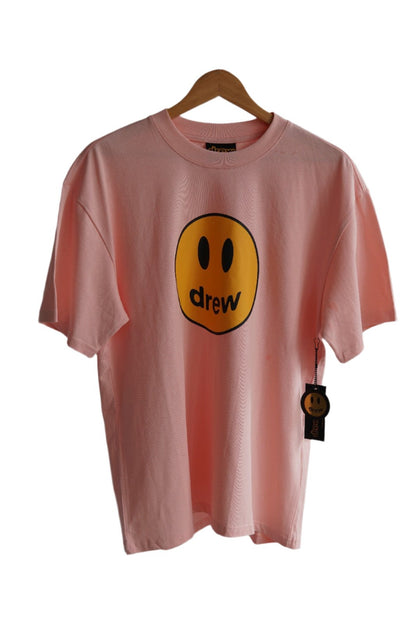 Camiseta Drew House Smiley Logo Rosa