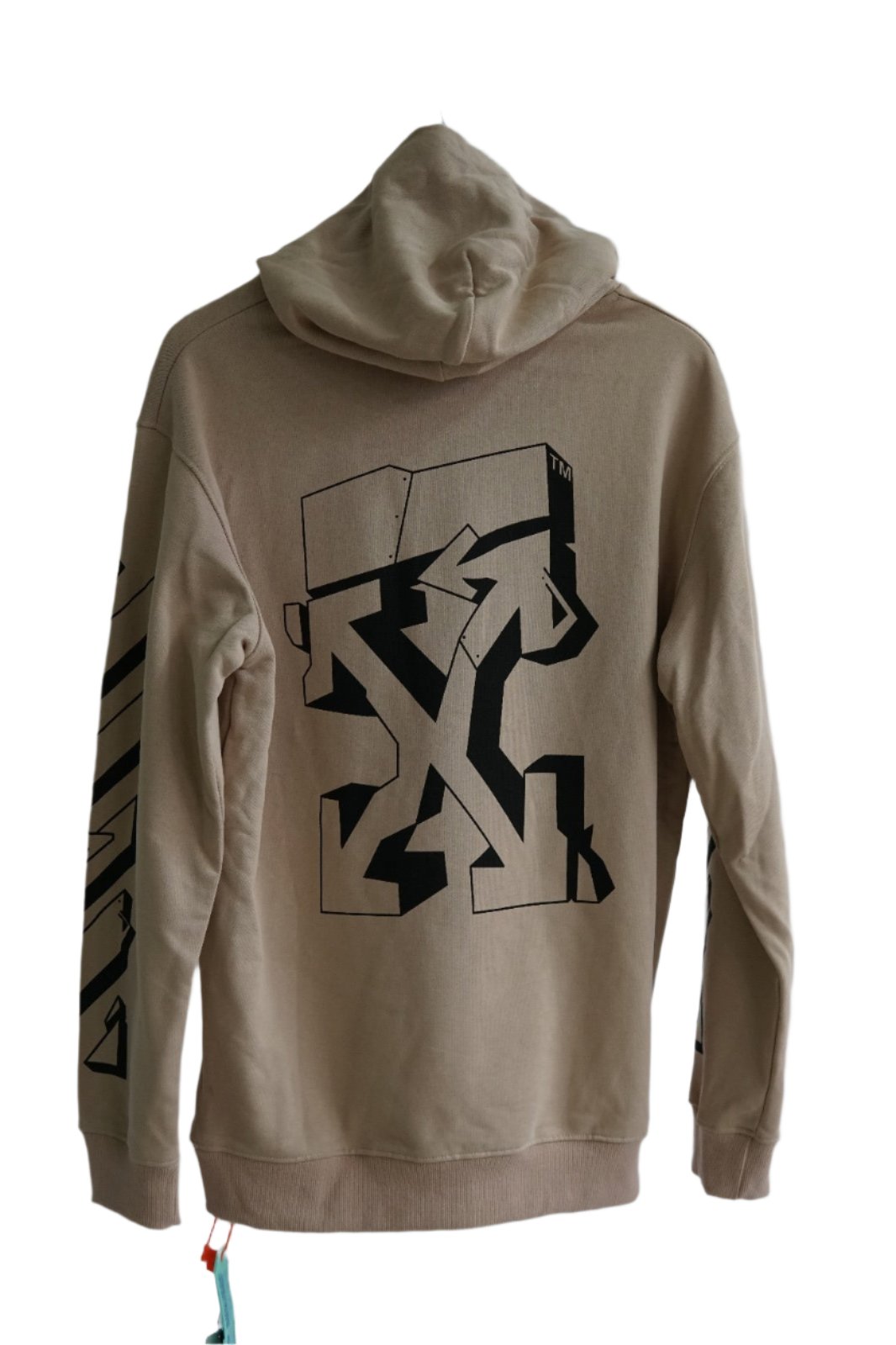 Hoodie De Algodón Off-White Graffiti Printed