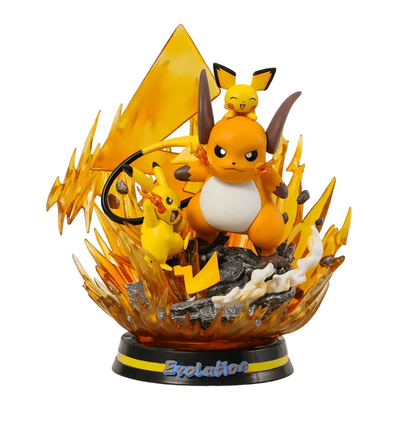 Figura Coleccionable de Pikachu y sus Evoluciones - Pokemón