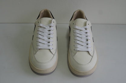 Tenis VEJA V-12 Leather Natural Blanco/Negro