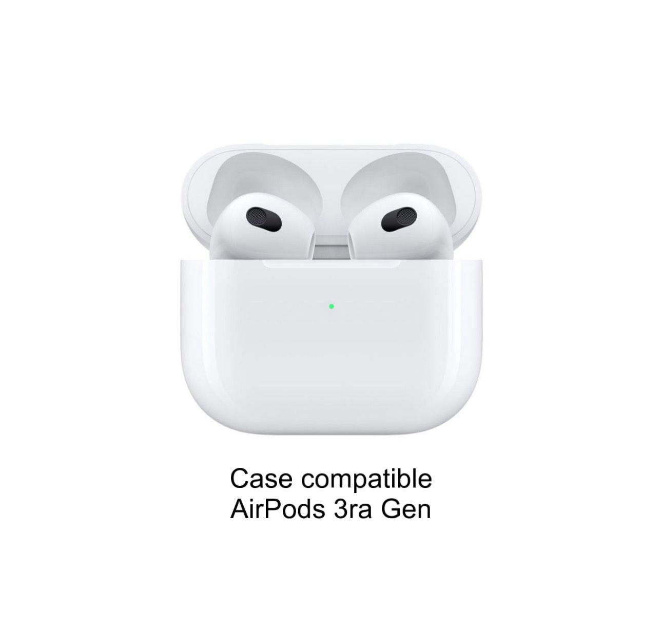 Estuche Para AirPods 3era Generación Yezzy 700 Blanco/Verde Agua