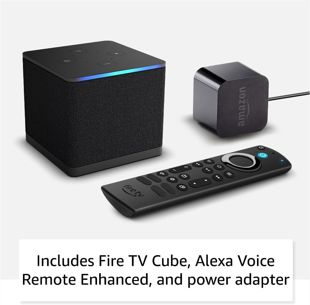 Amazon Fire TV Cube - Alexa,  Wi-Fi 6E y 4K Ultra HD