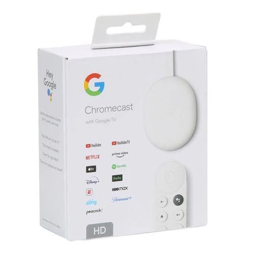 Dispositivo Streaming Chromecast TV HD - 4th Generación Google US / Blanco