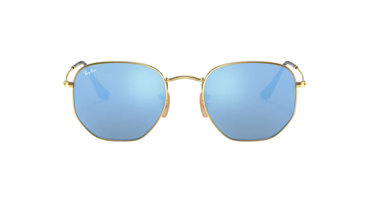 Lentes Rayban Hexagonal - 0RB3548 - Arista Mirror Blue