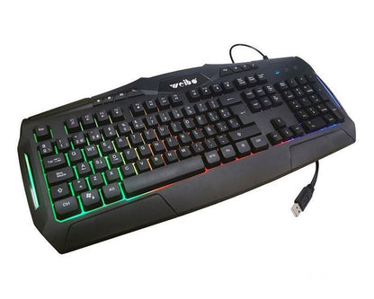 Set de teclado y mouse gaming - WEIBO WB-545