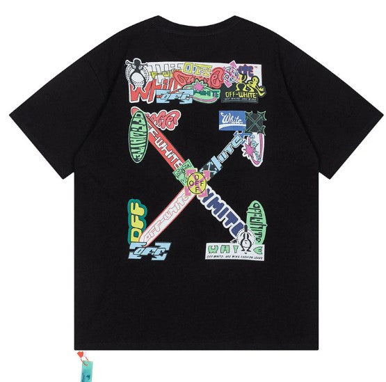 Camiseta Off White Multi Logo Tee Black