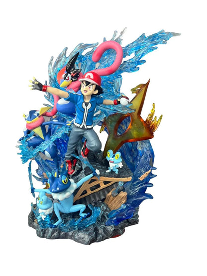 Figura Lampara Greninja -Ash 30cm Pokémon