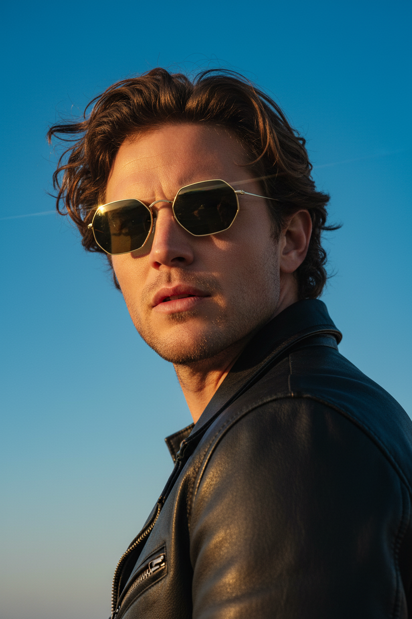 RAYBAN Octagonal Arista Green -7029