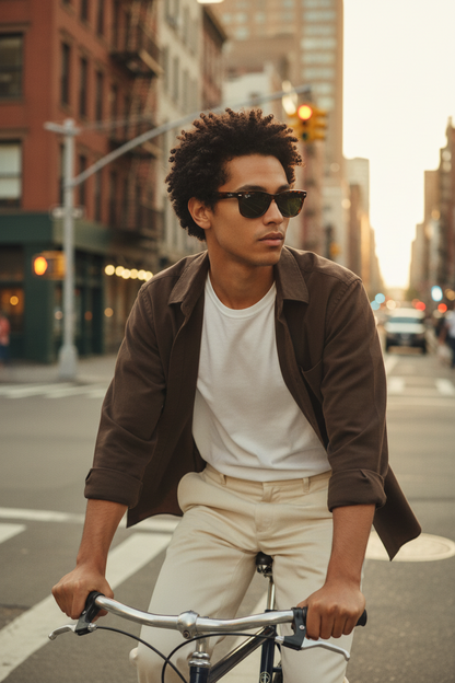 New Wayfarer Tortoise Polarized Green -7027