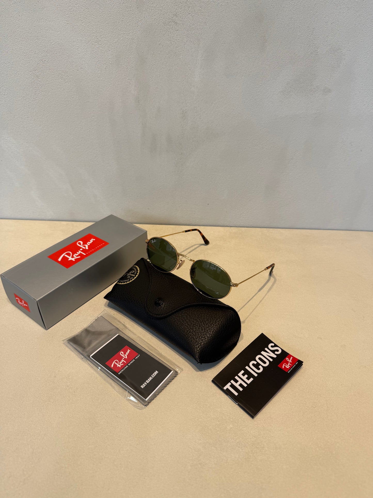 RAYBAN Oval Arista Green -7033