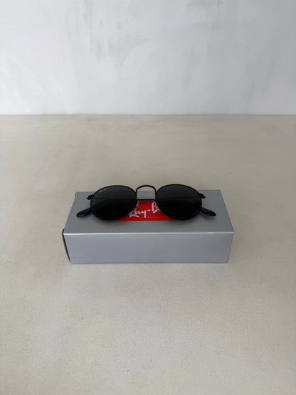 Round Metal Black Grey