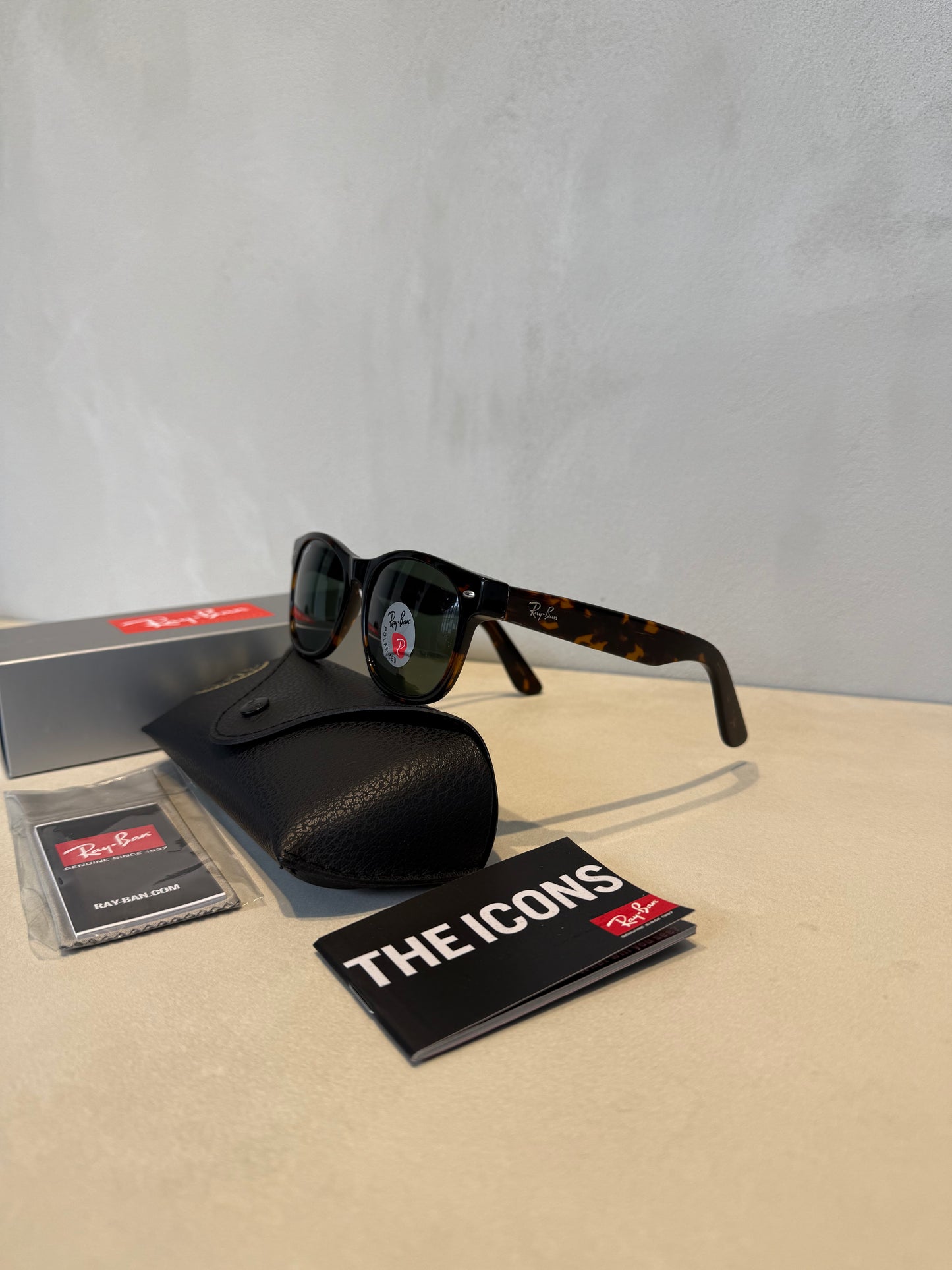 New Wayfarer Tortoise Polarized Green -7027