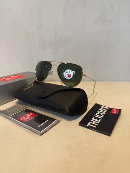 Aviador Green Gold Polarized