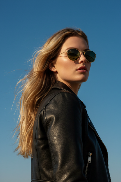 RAYBAN Round Metal Arista Green -7040