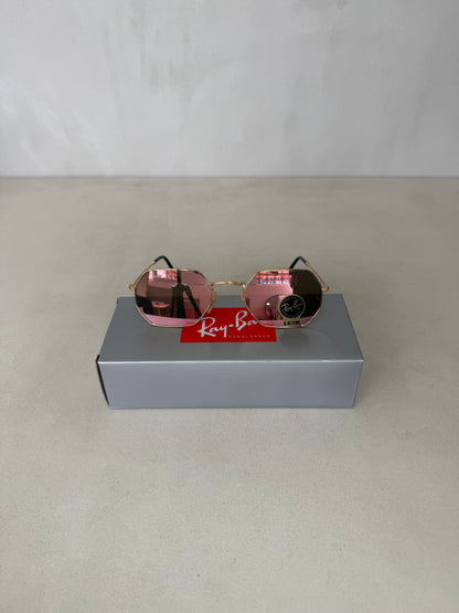 Octagonal Mirror Pink