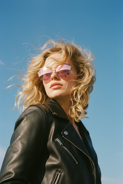 RAYBAN Round Blaze Mirror Pink -7038
