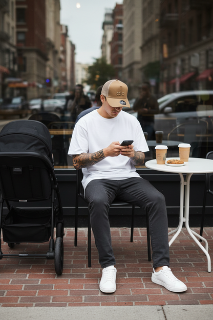Gorra alo DUPE - Café y Beige - 7135