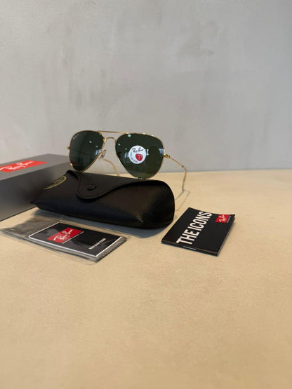 Aviador Green Gold Polarized