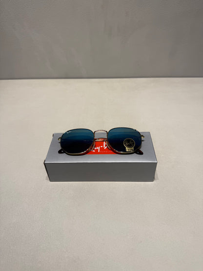 Hexagonal Mirror Blue